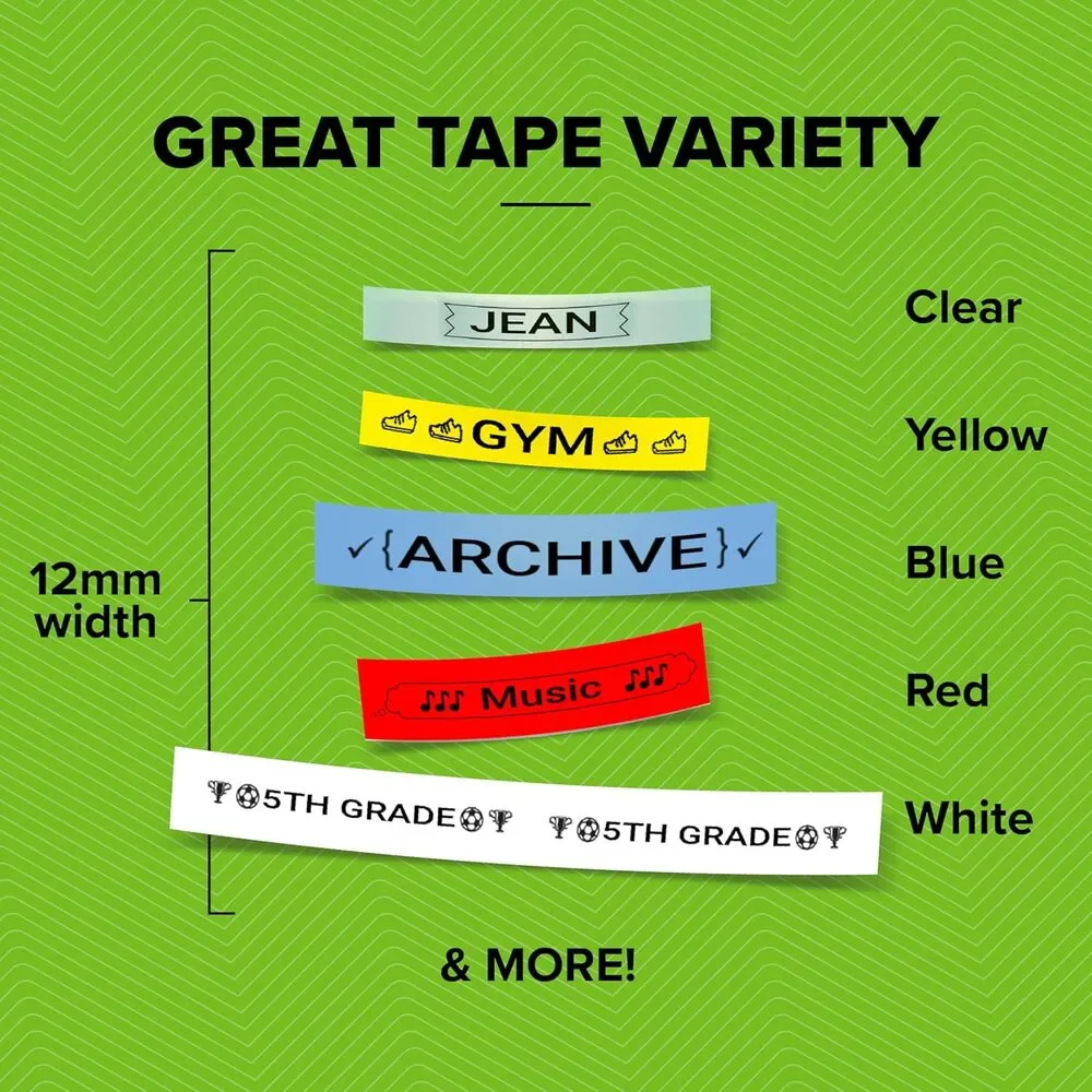 DYMO Label Maker Machine with Tape - 100H LetraTag Handheld